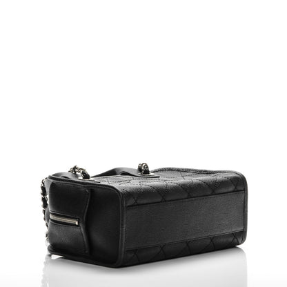 Chanel Caviar Quilted Small Deauville Bowling Bag Black 4 of 6