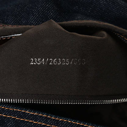 Fendi Denim Mama Baguette Blue 7 of 12