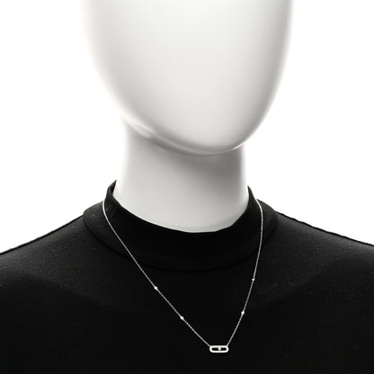 Messika 18K White Gold Diamond Move Uno Pave Necklace 2 of 4