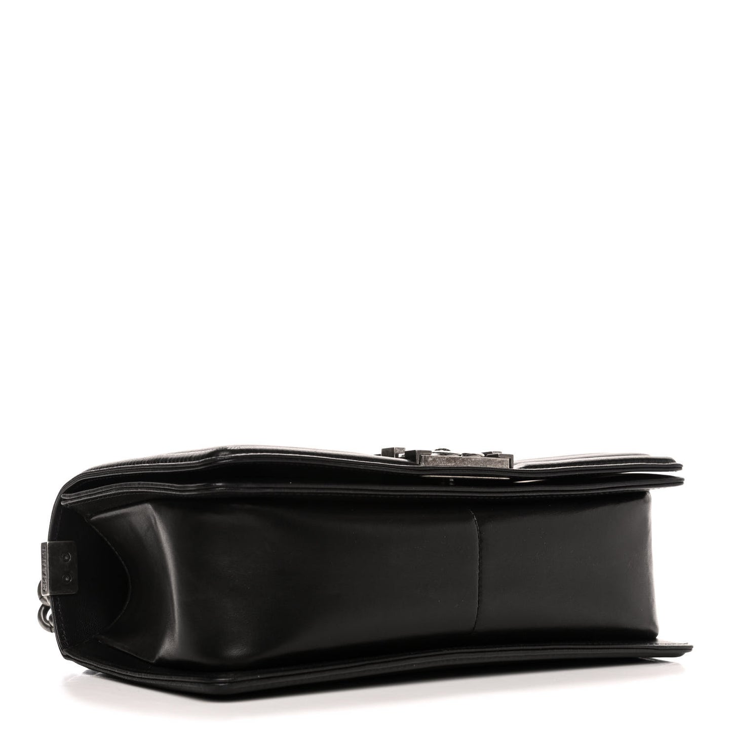 Lambskin Quilted Medium Boy Flap Black