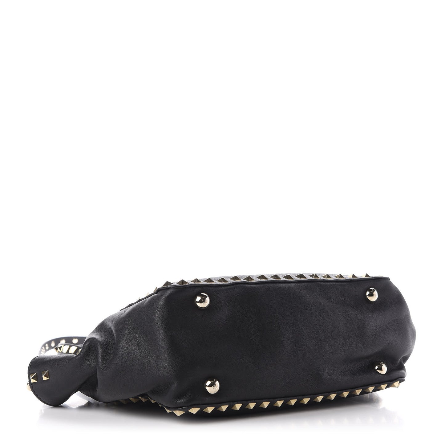 Vitello Small Rockstud Tote Black
