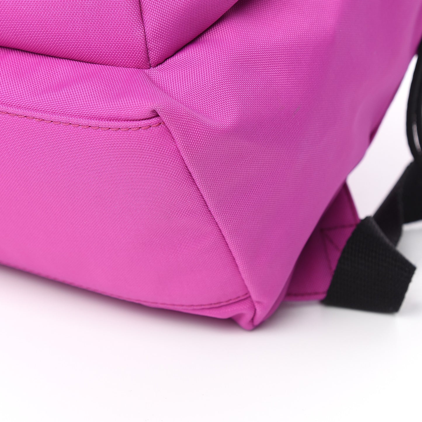 Sport Nylon Logo Embroidered S Wheel Backpack Fuchsia Black