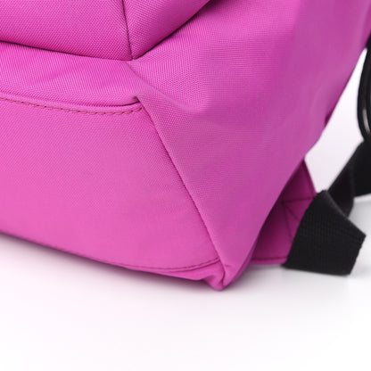 Balenciaga Sport Nylon Logo Embroidered S Wheel Backpack Fuchsia Black 9 of 12