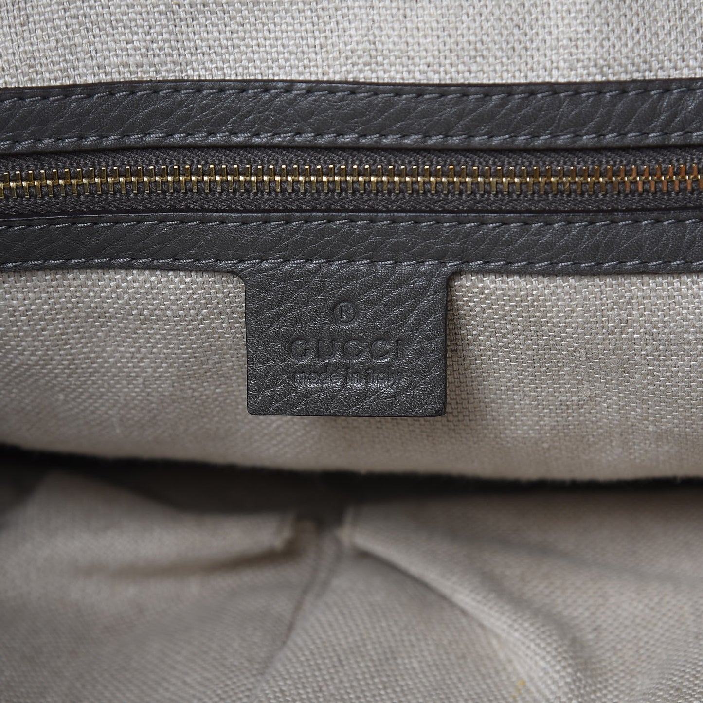 Pebbled Calfskin Medium Greenwich Shoulder Bag Grey