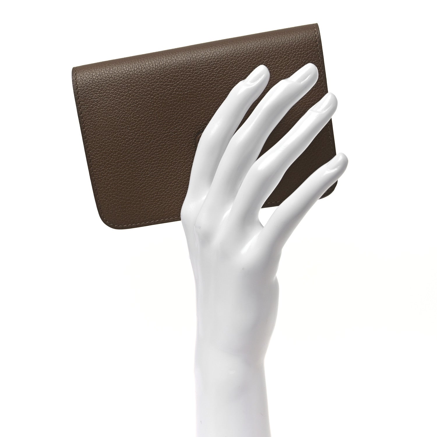 Hermes Togo Dogon Compact Wallet Etoupe 2 of 9