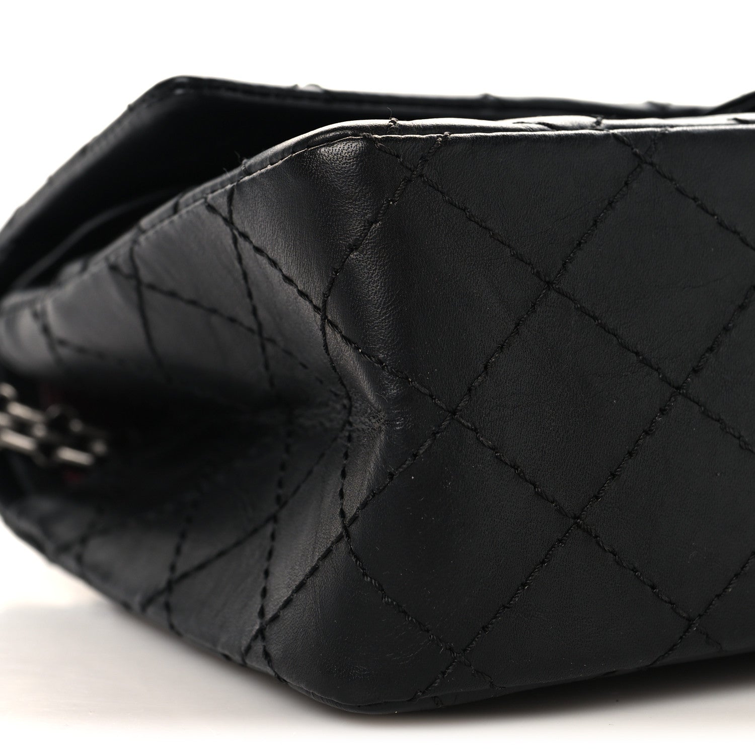 Chanel Aged Calfskin Quilted 2.55 Reissue 225 Flap Black 9 of 10