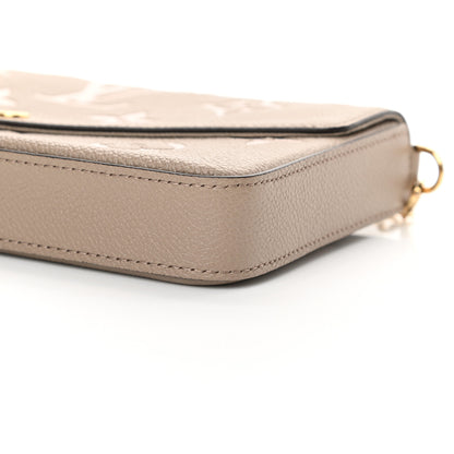 Louis Vuitton Empreinte Monogram Giant Felicie Pochette Tourterelle Creme 11 of 11