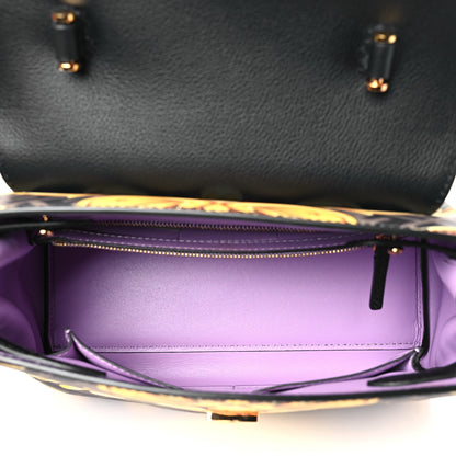 Versace X FENDI Grained Calfskin Fendace La Medusa Medium Top Handle Bag Black Multicolor 5 of 9