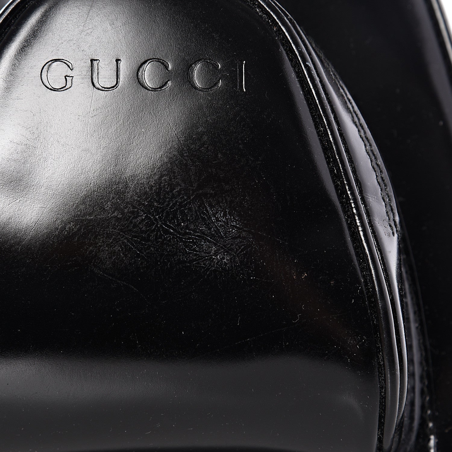 Gucci Patent Leather Bamboo Backpack Sling Black 9 of 14
