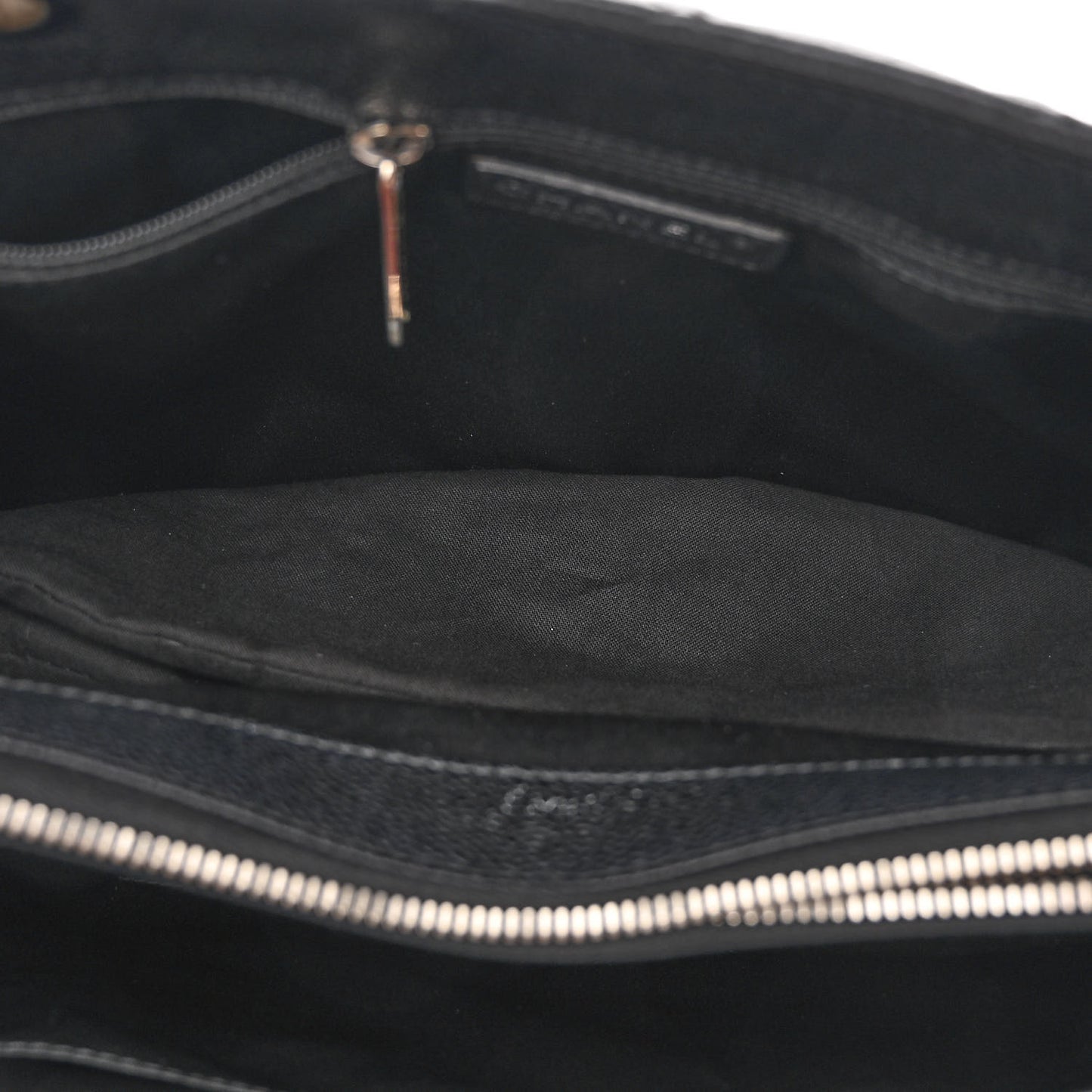 Caviar Quilted Grand Shopping Tote GST Black