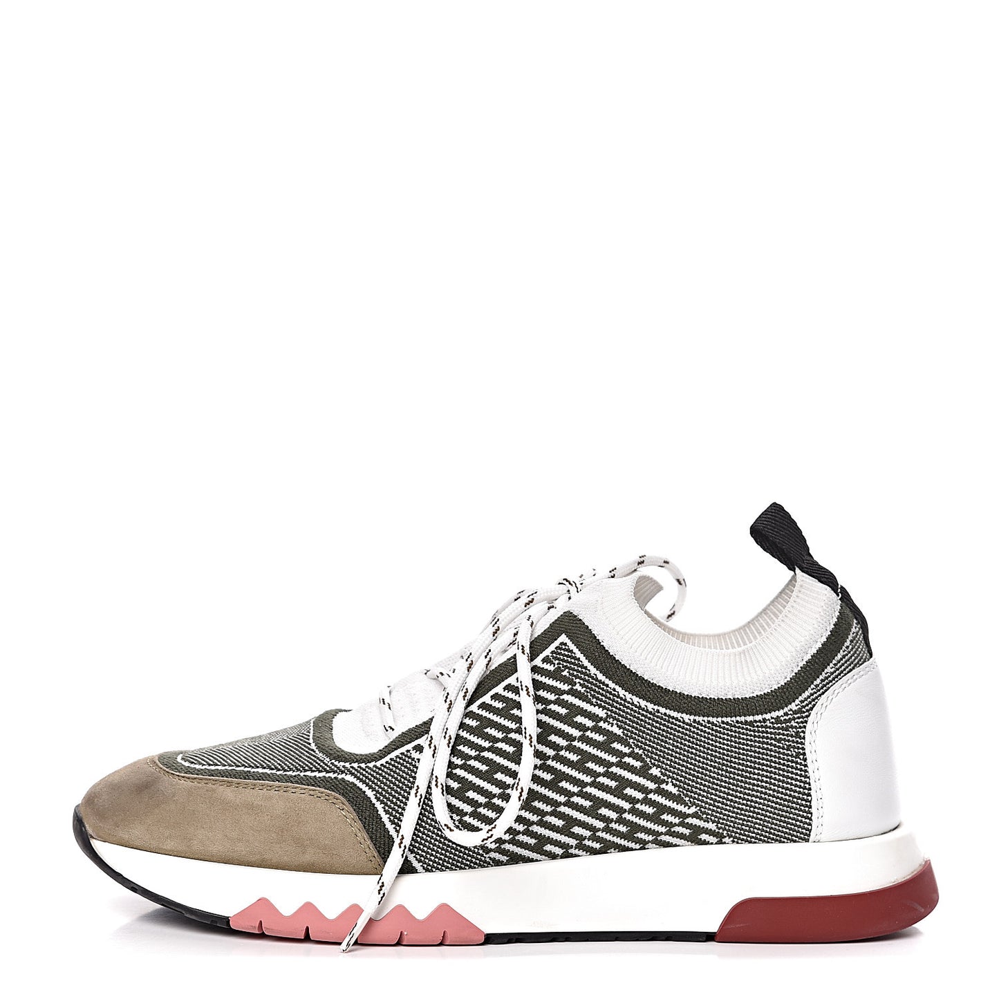 Knit Goatskin Womens Addict Sneakers 35 Vert The Imperial White