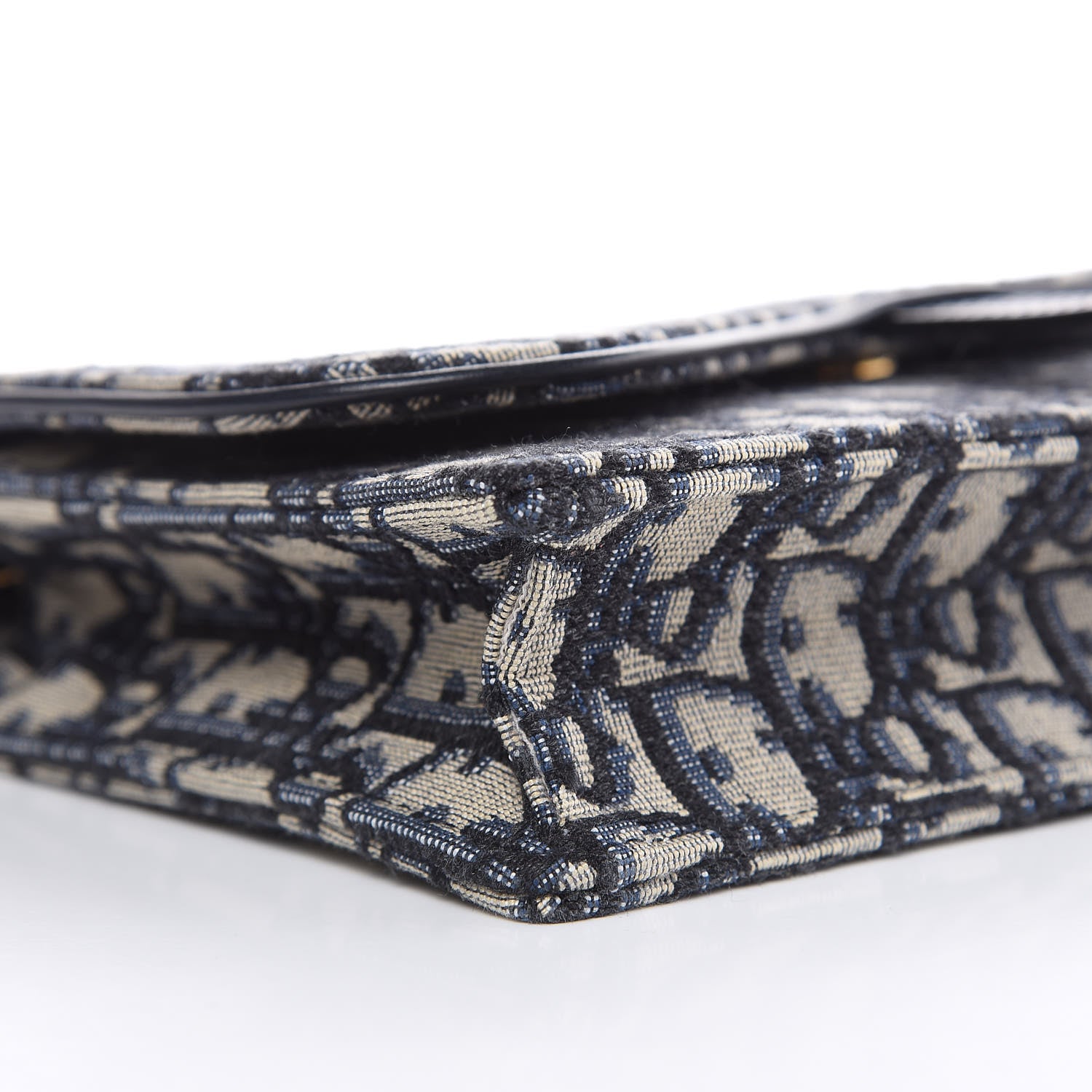 Christian Dior Oblique Saddle Chain Pouch Blue 8 of 9