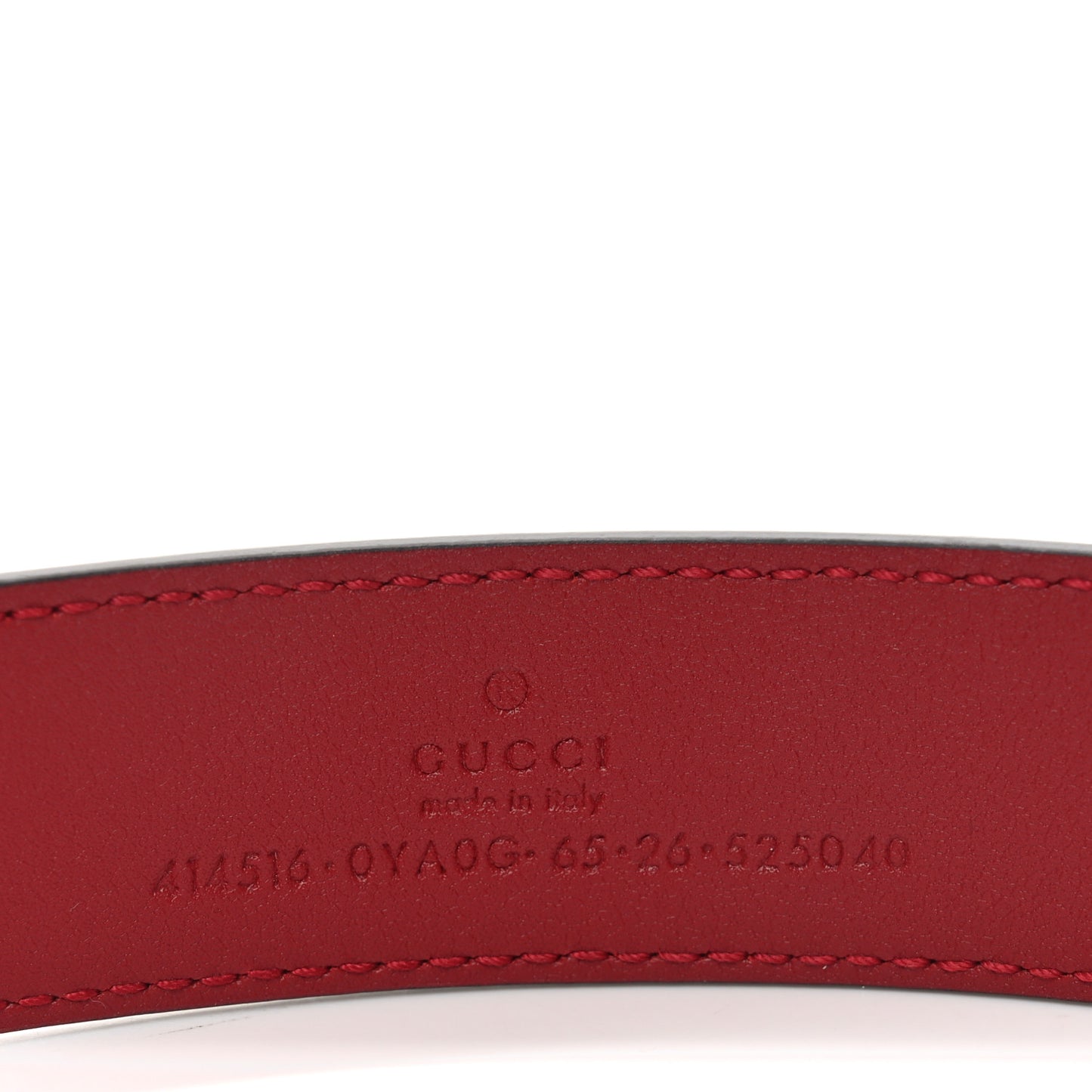 Plutone Calfskin Double G 30mm Belt 75 30 Red