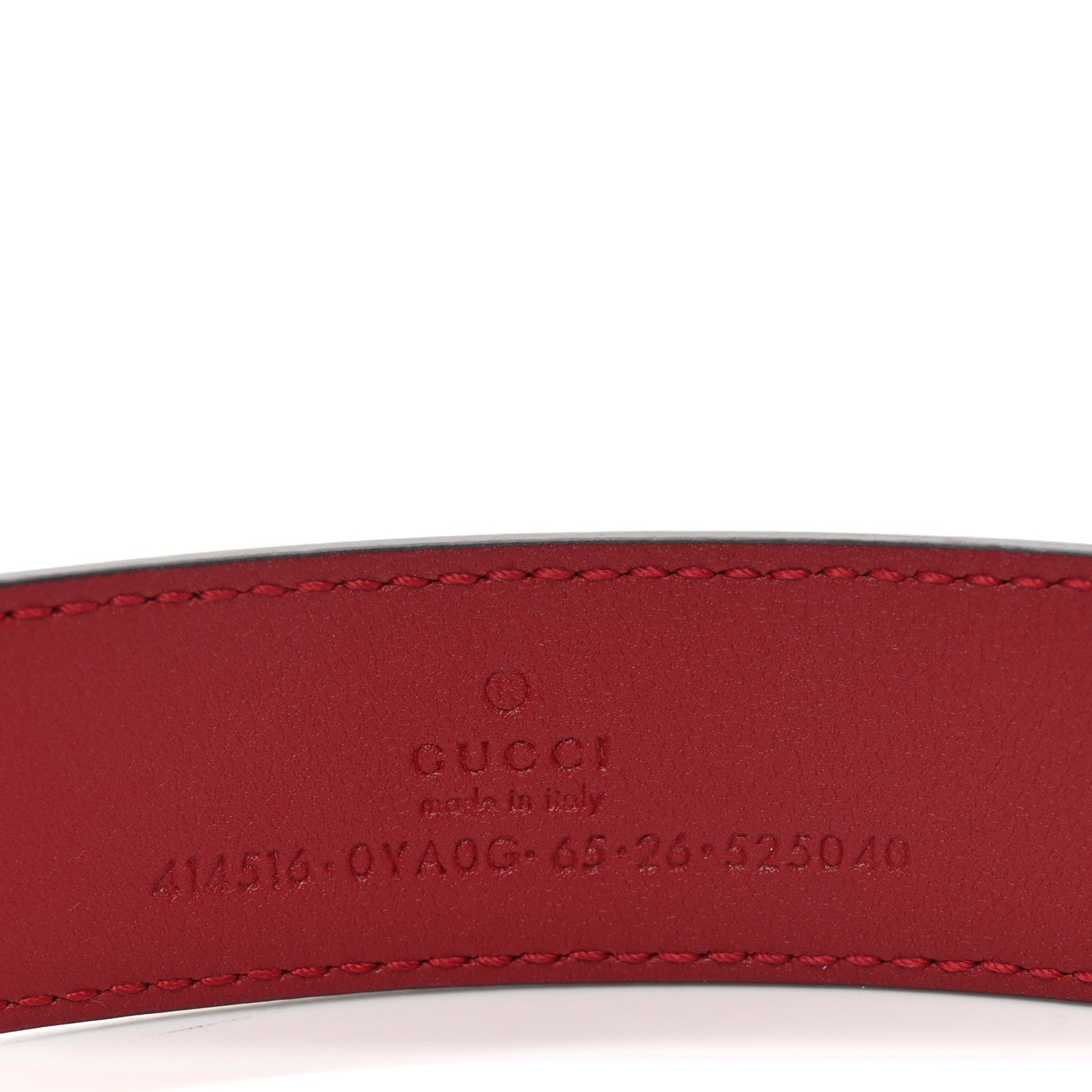 Gucci Plutone Calfskin Double G 30mm Belt 75 30 Red 4 of 4