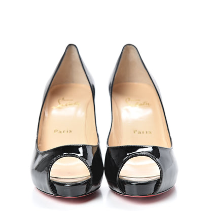 Christian Louboutin Patent Mater Claude 85 Platform Pumps 36.5 Black 2 of 8