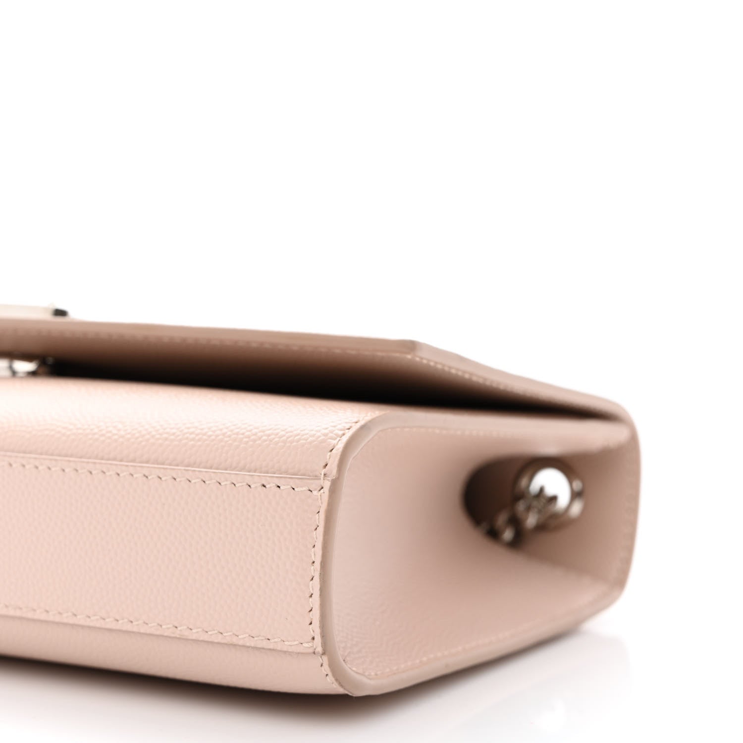 Saint Laurent Grain De Poudre Small Monogram Kate Satchel Marble Pink 9 of 9