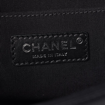 Chanel Velvet Calfskin Medium Boy Flap Blue Black 6 of 7