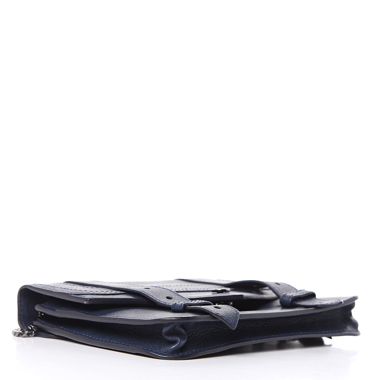 Proenza Schouler Lambskin Large PS1 Chain Wallet Indigo 4 of 10