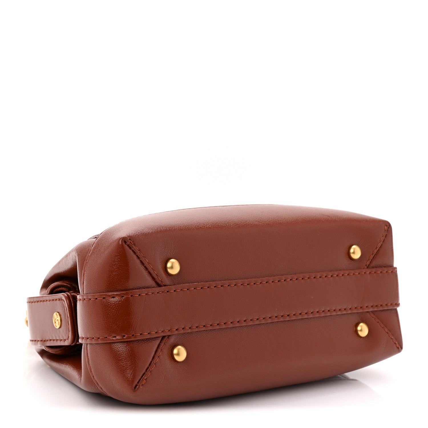 Chanel Shiny Lambskin Quilted Mini Cocodoc Top Handle Bag Brown 4 of 10