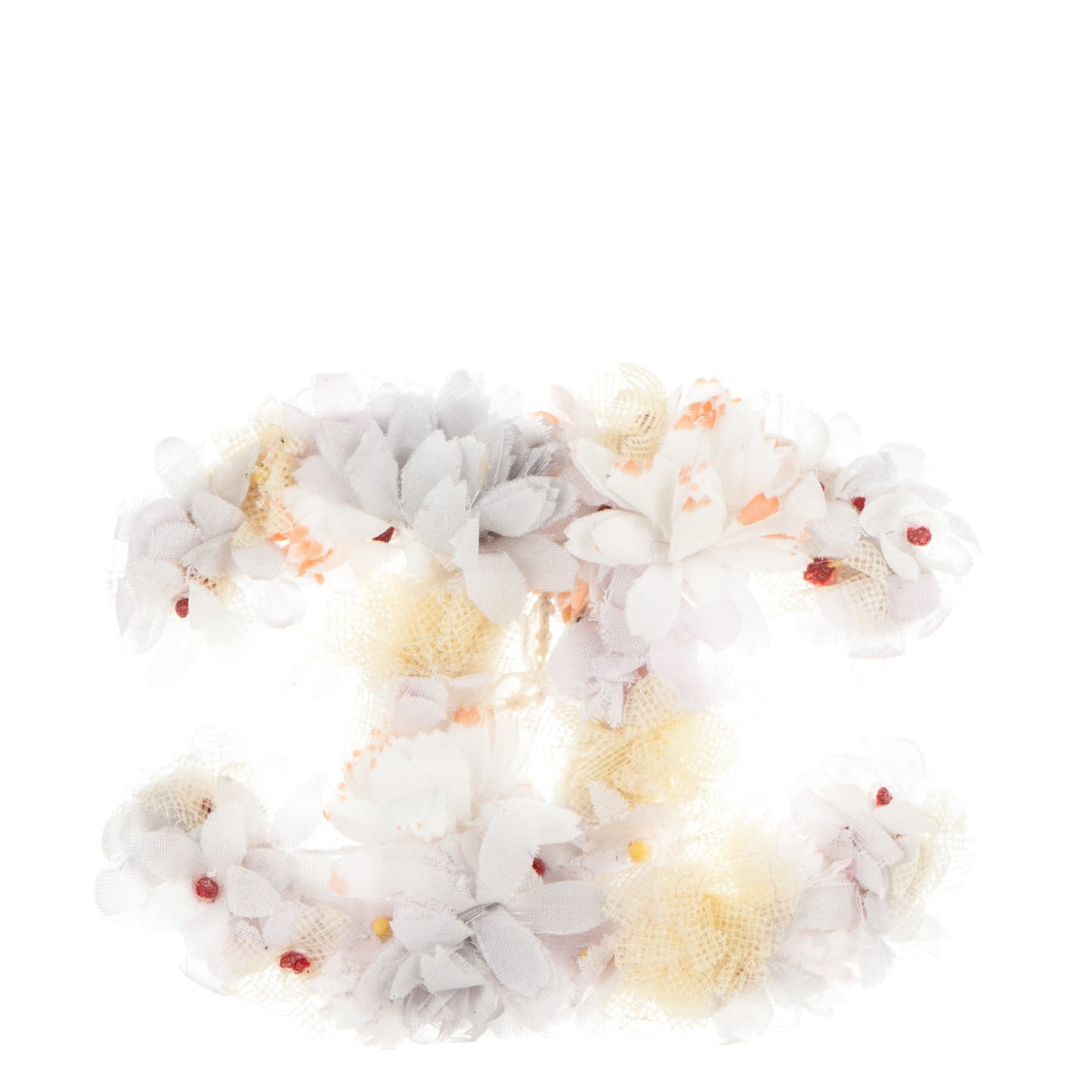 Floral Applique CC Brooch Multicolor