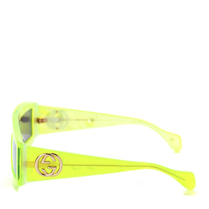 Gucci Shield Sunglasses GG0358S Fluorescent Yellow 3 of 8