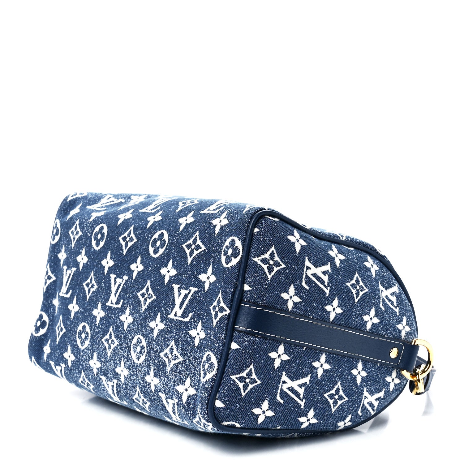 Louis Vuitton Monogram Jacquard Denim Speedy Bandouliere 25 Bleu 9 of 11