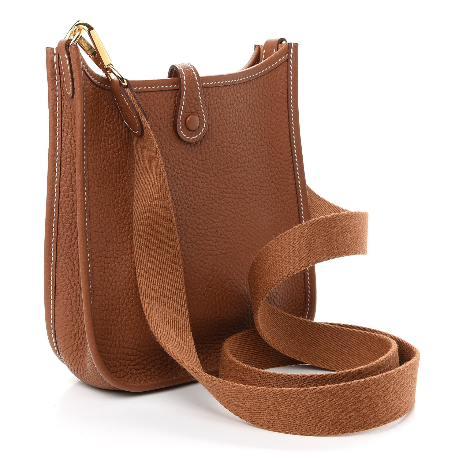 Hermes Taurillon Clemence Evelyne TPM Gold 3 of 9