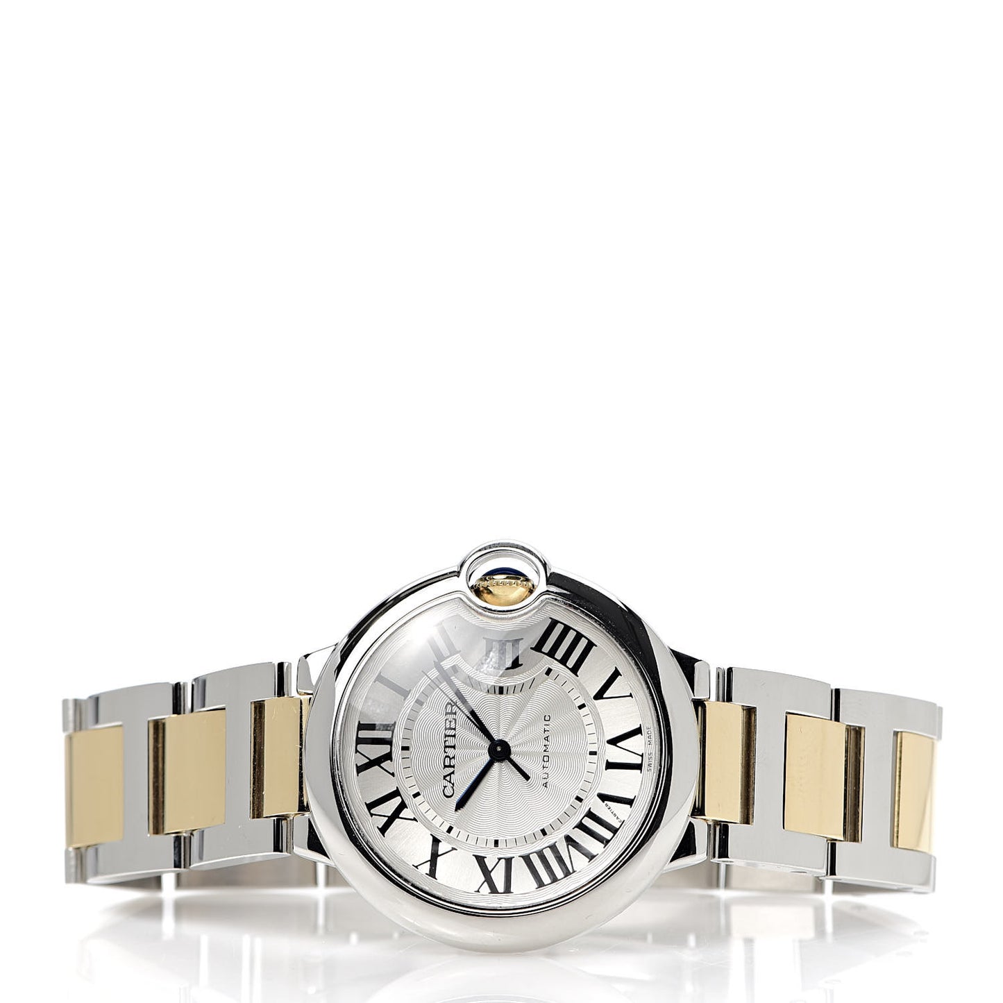 Stainless Steel 18K Yellow Gold 36mm Ballon Bleu De Automatic Watch