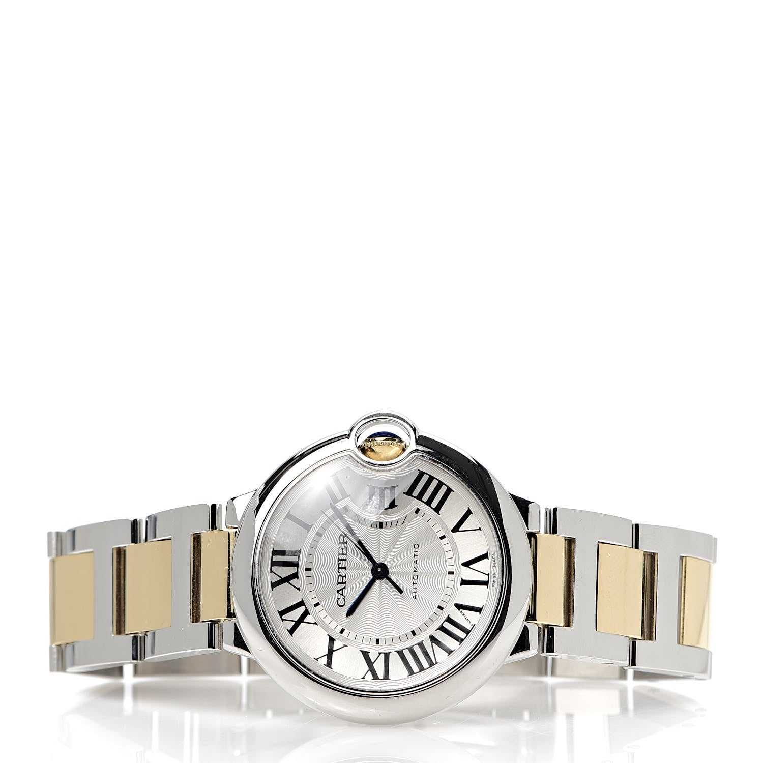 Cartier Stainless Steel 18K Yellow Gold 36mm Ballon Bleu De Automatic Watch 2 of 5