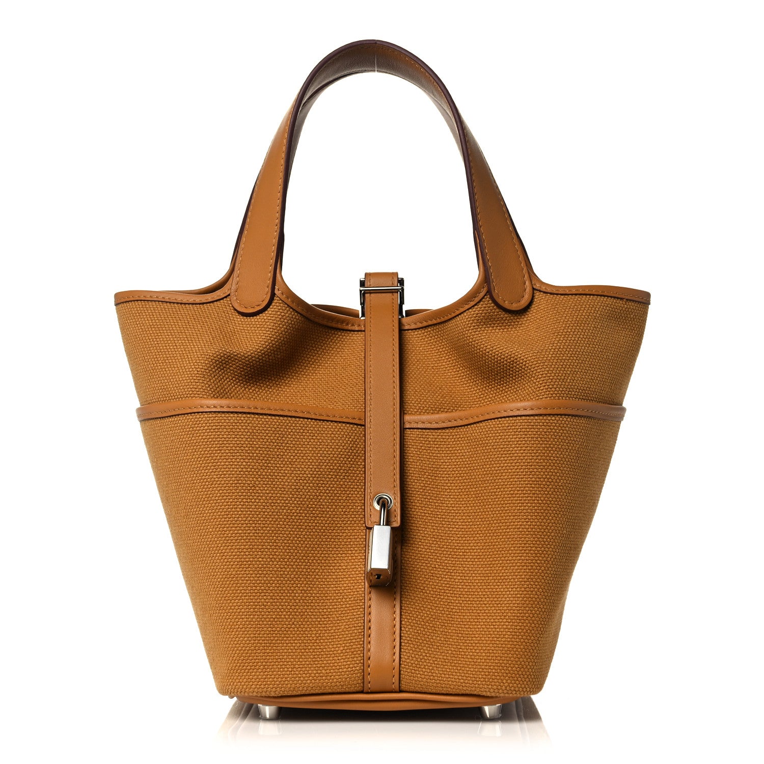 Hermes Toile Goeland Swift Cargo Picotin Lock 18 Sesame 1 of 10