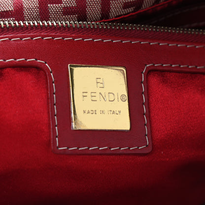 Fendi Zucchino Mama Baguette Double Flap Red 6 of 9