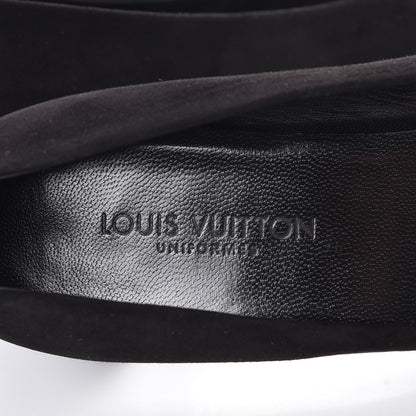 Louis Vuitton Suede Uniformes Pump 37.5 Black 7 of 9