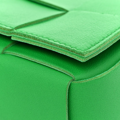 Bottega Veneta Crinkled Lambskin Maxi Intrecciato Extra Mini Cassette Crossbody Bag Parakeet 8 of 13