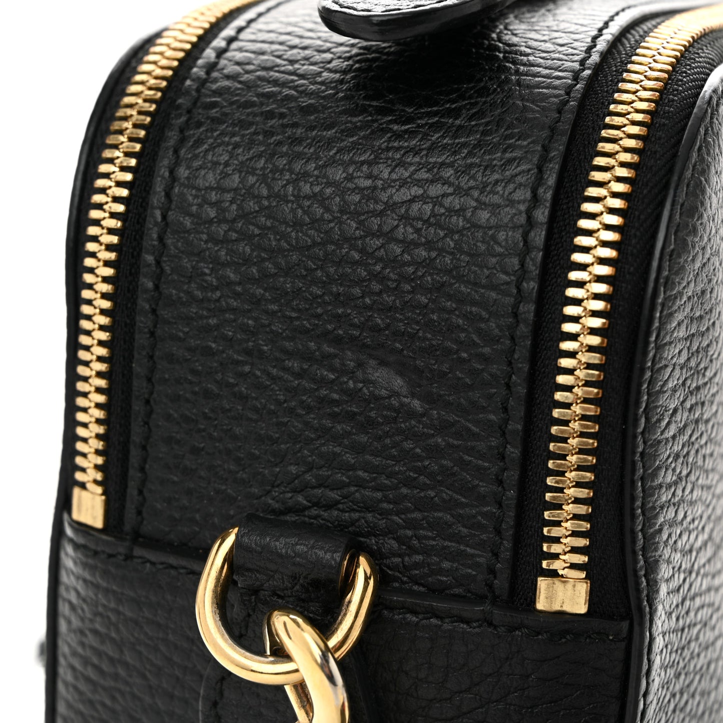 Grained Calfskin Sylvie Web Kingsnake Small Camera Bag Black Multicolor