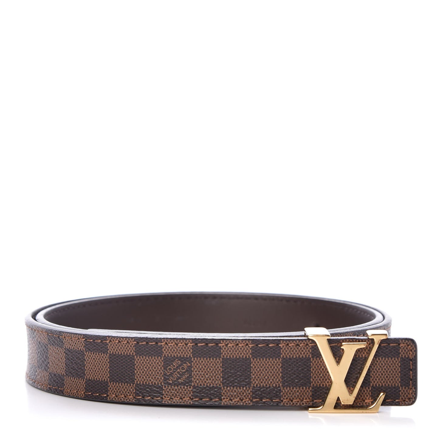 Mini Damier Ebene 25mm LV Initiales Belt 80 32