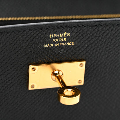 Hermes Epsom Kelly Wallet To Go Black 6 of 6