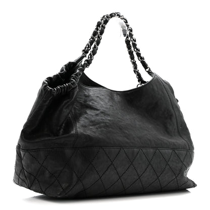 Chanel Calfskin Baby Coco Cabas Black Black 4 of 15