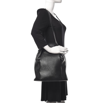 Louis Vuitton Epi Sac D'Epaule GM Black 2 of 9