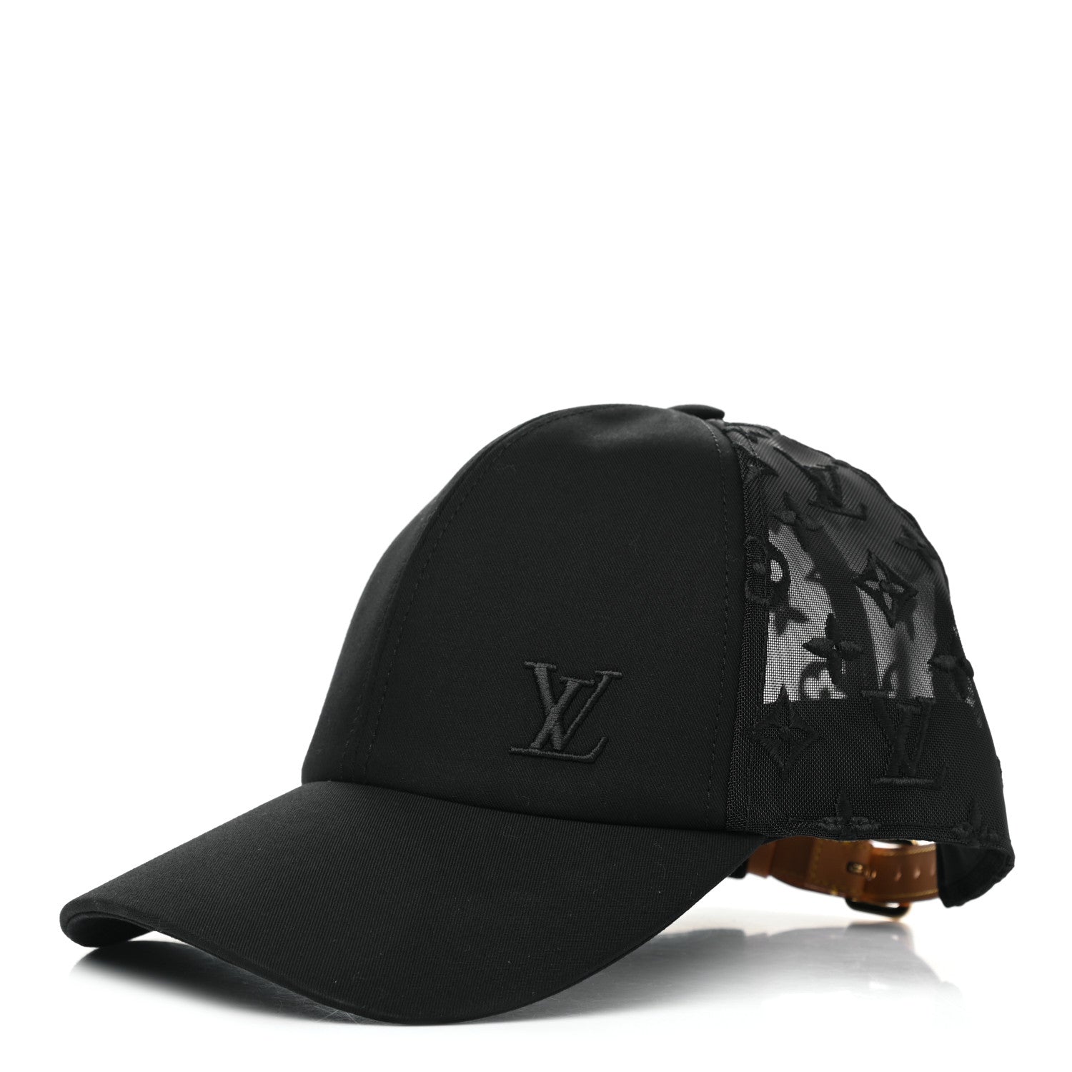 Louis Vuitton Monogram Mesh Cotton Cap M Black 1 of 10