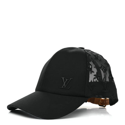 Louis Vuitton Monogram Mesh Cotton Cap M Black 1 of 10