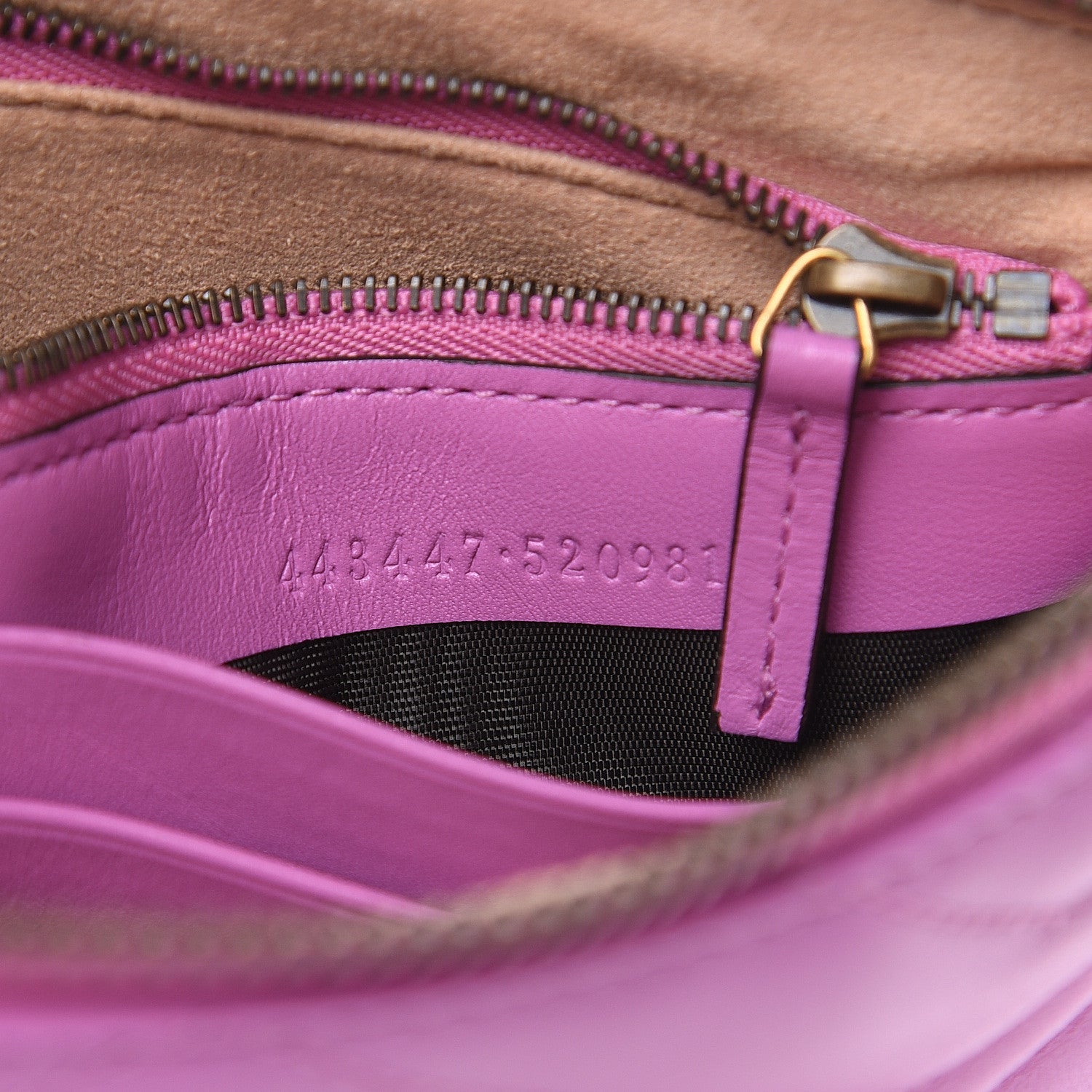 Gucci Calfskin Matelasse Mini GG Marmont Chain Bag Candy Mousse 7 of 11