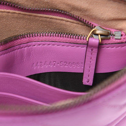 Gucci Calfskin Matelasse Mini GG Marmont Chain Bag Candy Mousse 7 of 11