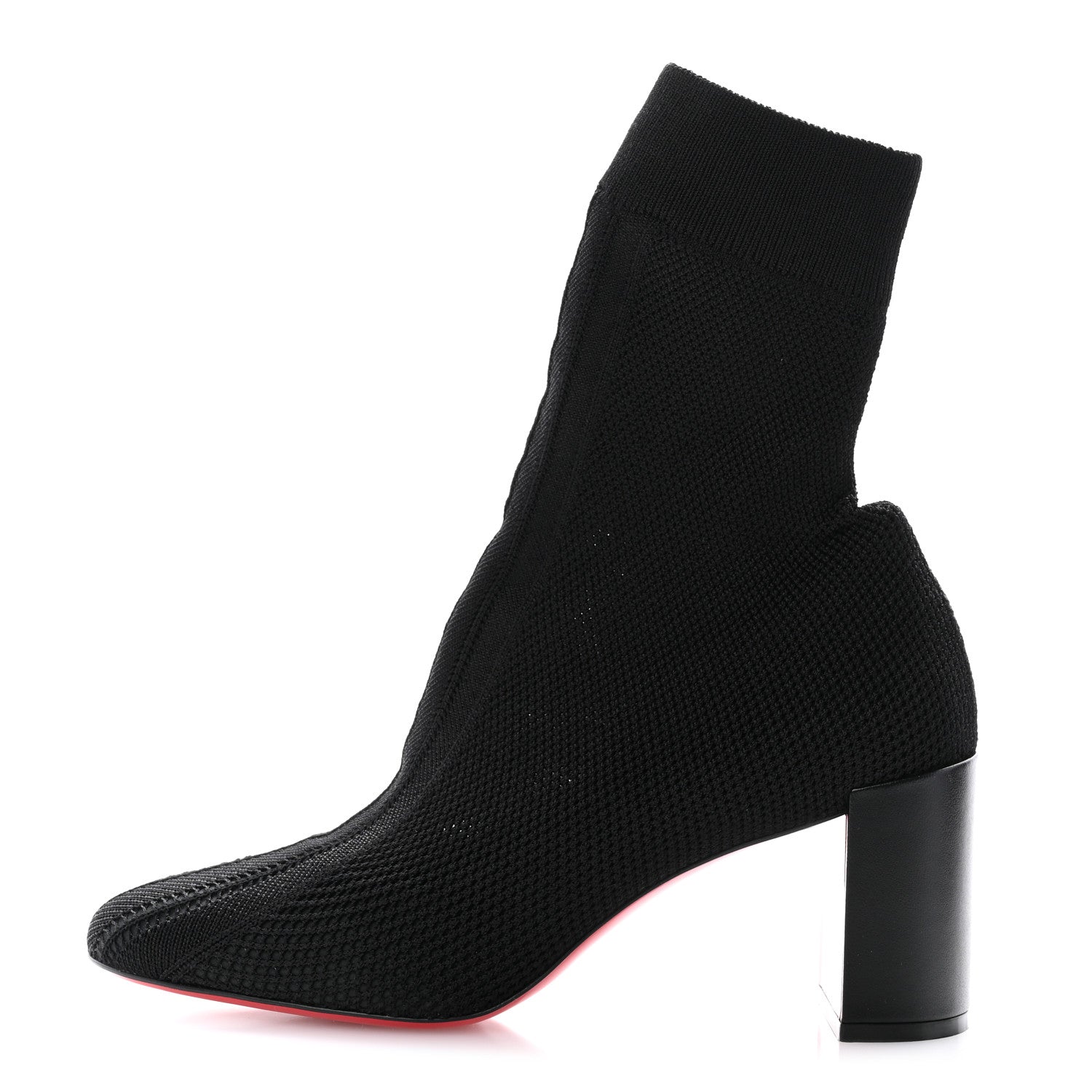 Christian Louboutin Nappa Knit Beyonstage 70 Ankle Boots 40 Black 1 of 8