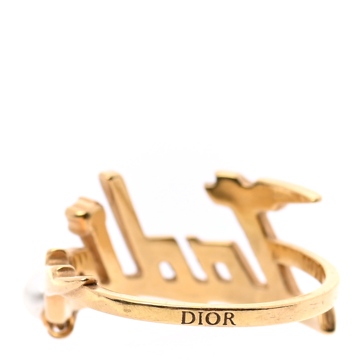 Metal Pearl J'Adior Ring 54 Gold