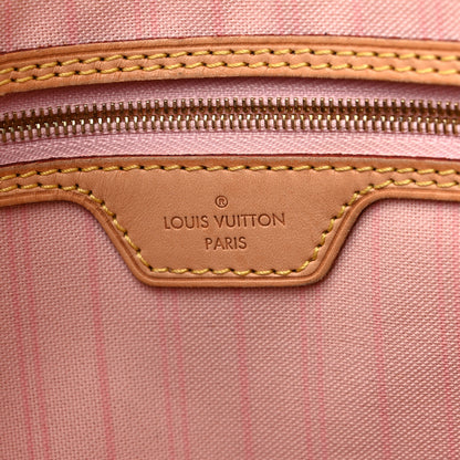 Louis Vuitton Damier Azur Delightful MM Rose Ballerine 6 of 14