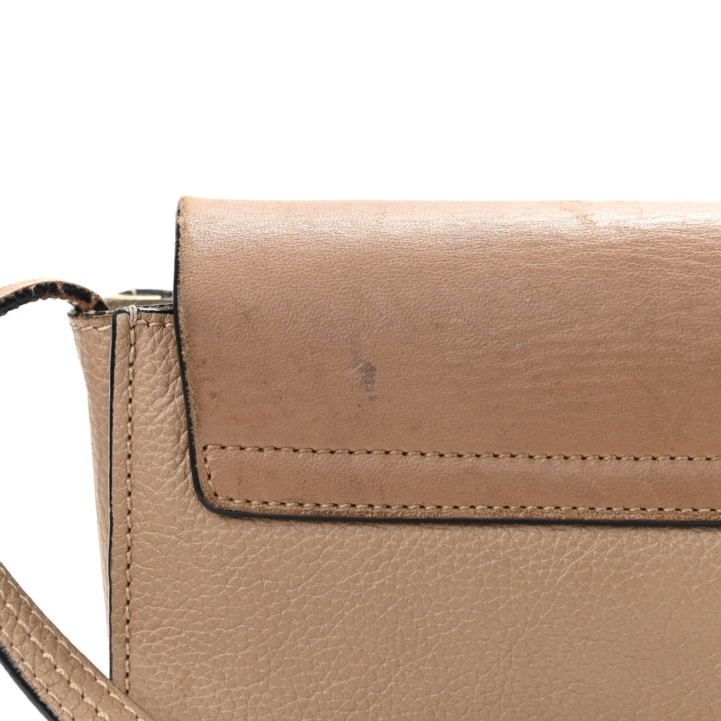 Goatskin Small Faye Shoulder Bag Tan