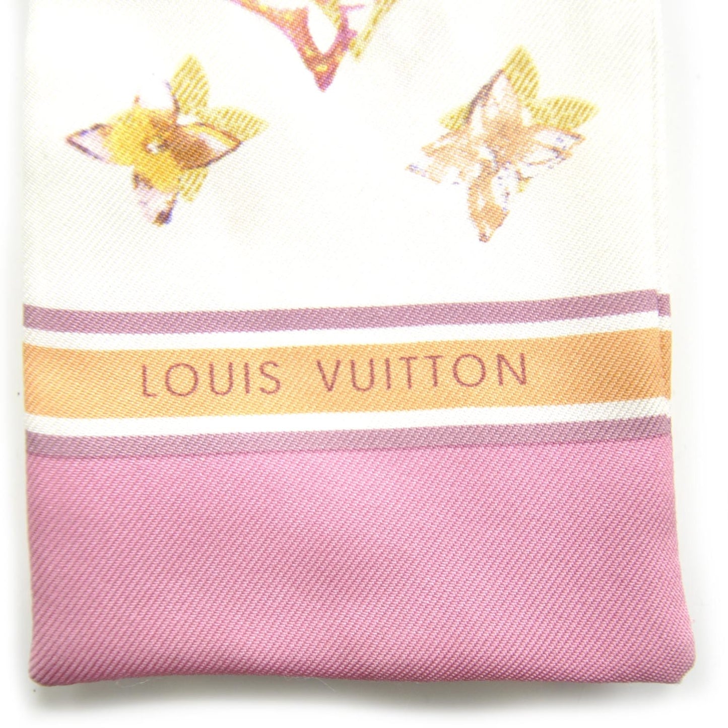 Silk Watercolor Aquarelle Bandeau White