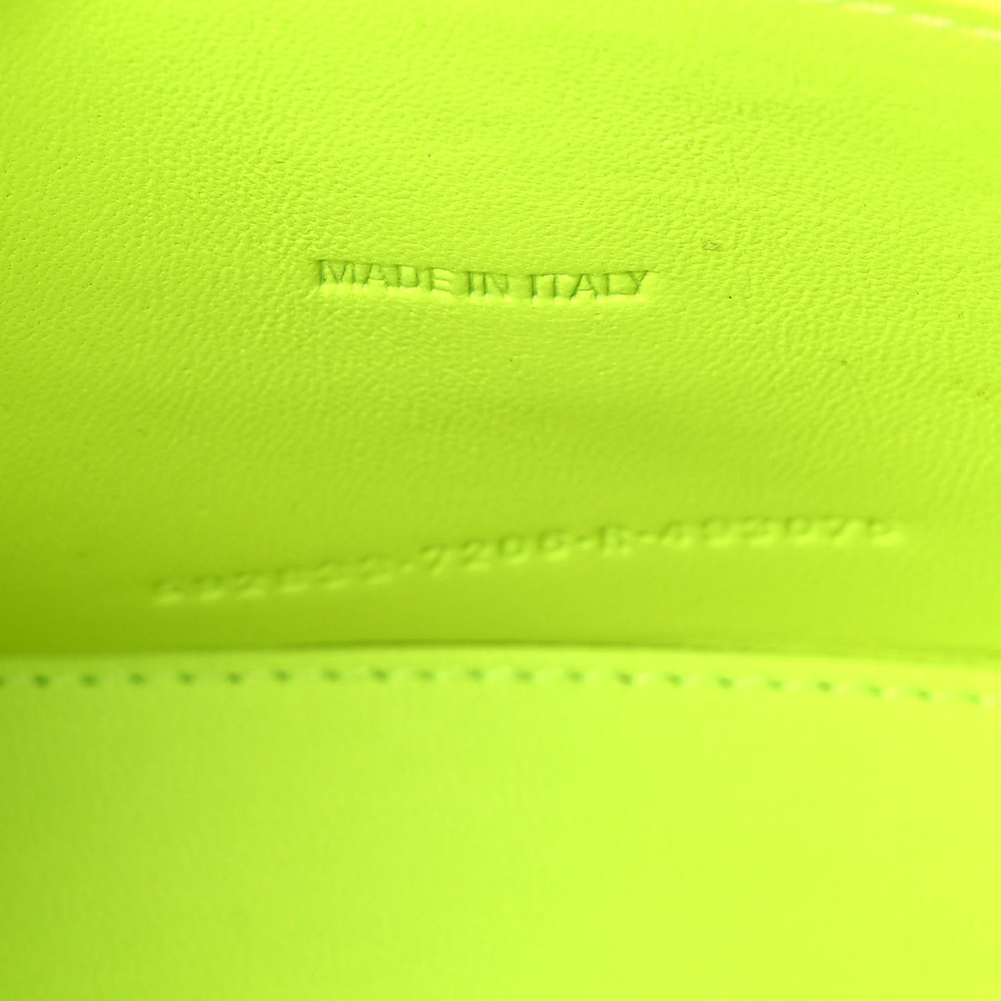 Shiny Calfskin Crocodile Embossed Hourglass Top Handle Bag XS Fluo Yellow