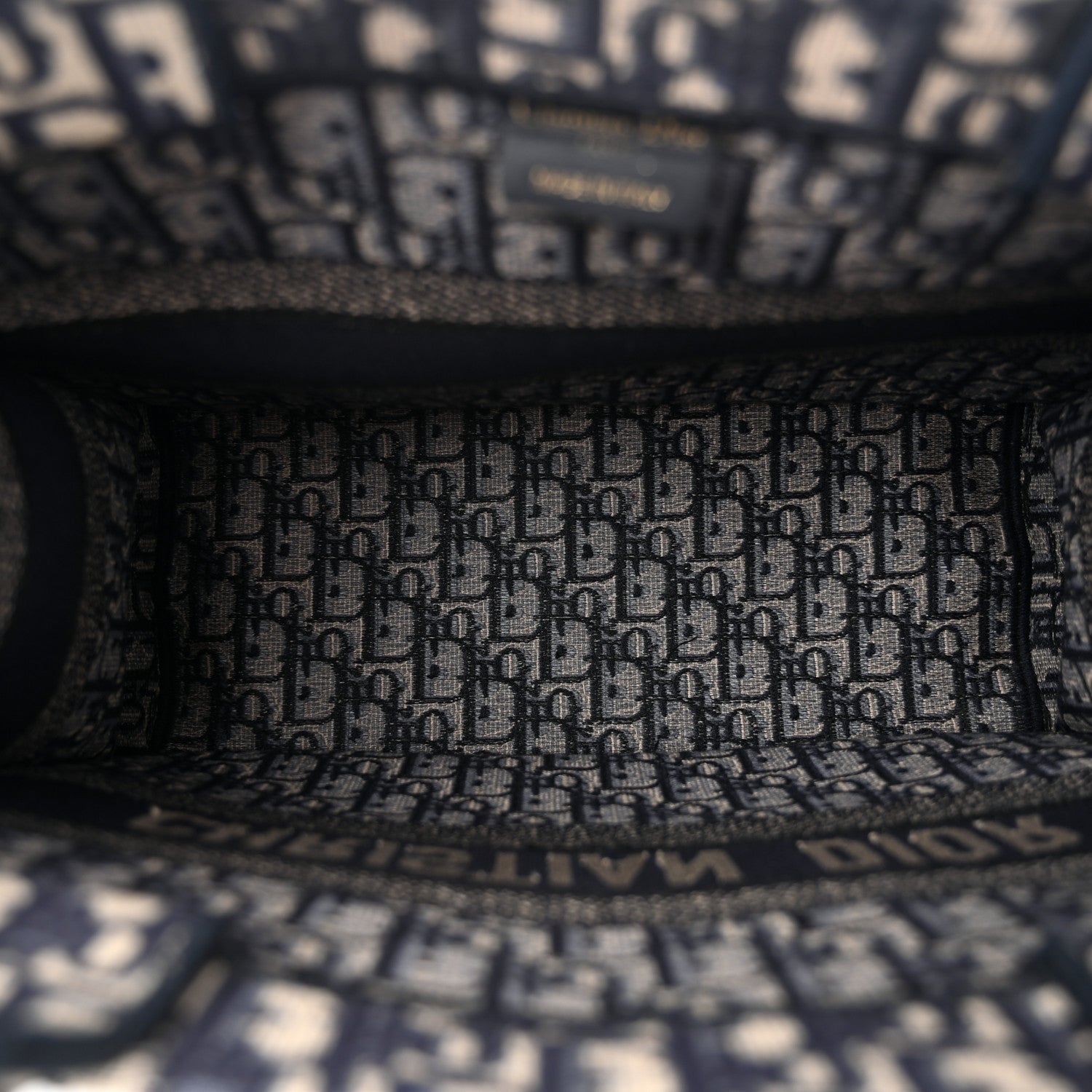 Christian Dior Oblique Medium Book Tote Blue Multicolor 5 of 11