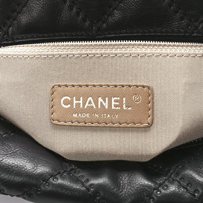 Chanel Calfskin Quilted Retro Chain Tote Black 6 of 12